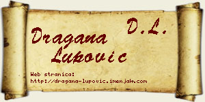 Dragana Lupović vizit kartica